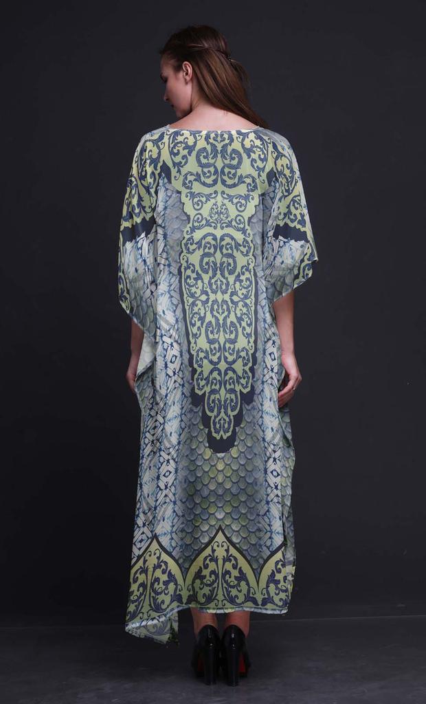 Phagun Paisley Ethnic Ladies Kaftan Holiday Loungewear Maxi Dress Beach