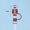 Tampa de Cartoon de Borracha Macia Tridimensional de PVC para Canudo 10mm Plugue de Canudo
