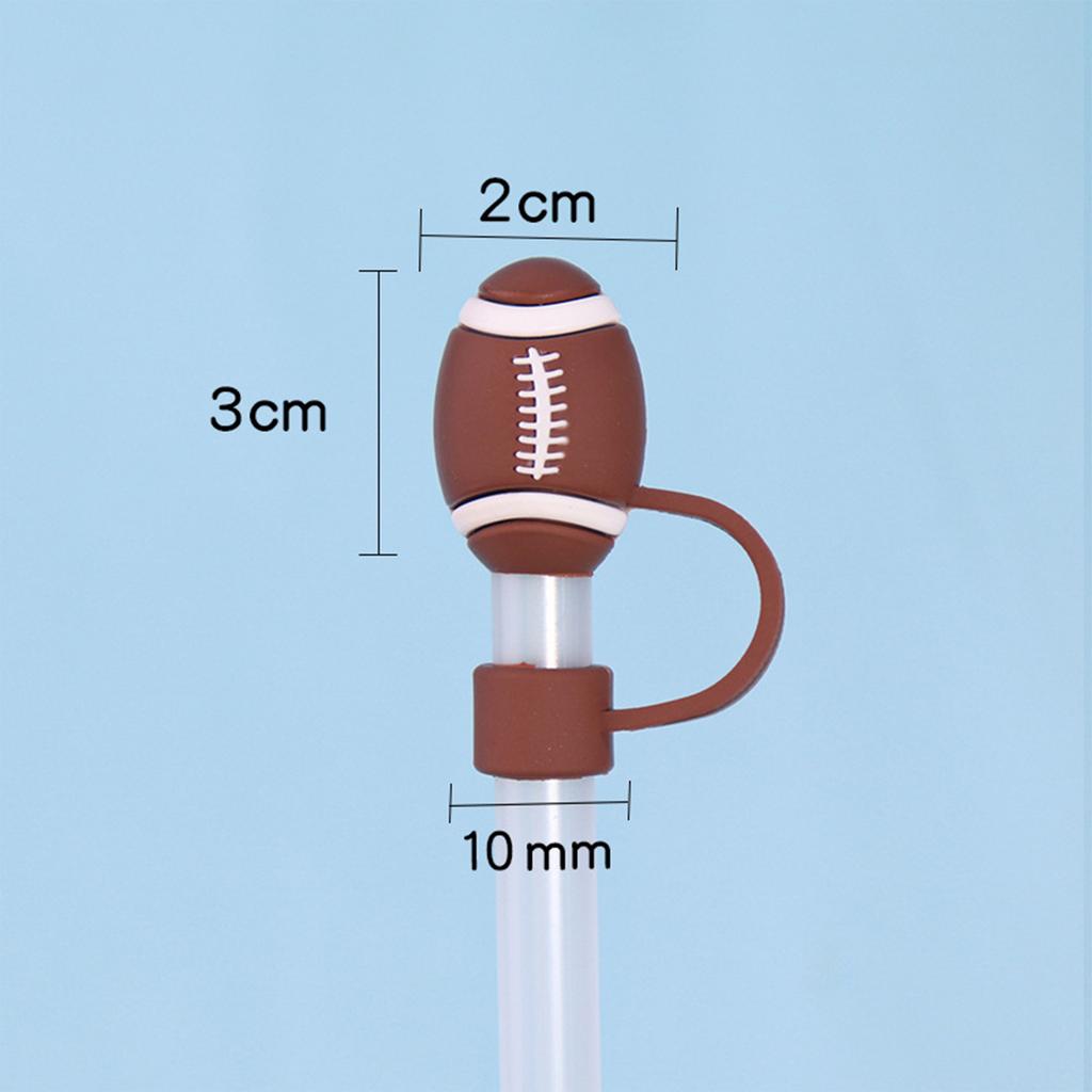 Tampa de Cartoon de Borracha Macia Tridimensional de PVC para Canudo 10mm Plugue de Canudo