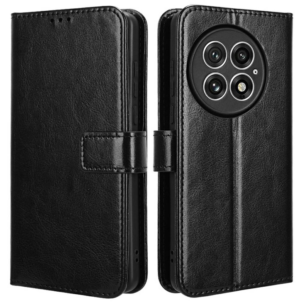 For OnePlus 13 Case Crazy Horse Texture PU Leather Phone Wallet Cover
