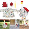 Back To School Porch Goose Outfits with Schoolbag Goose Clothes Cute Goose Costume for Indoor Outdoor Patio Yard Lawn Art Decor