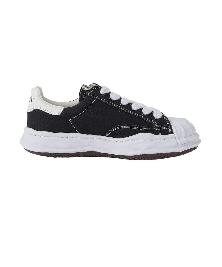 A08FW735-BLACK Maison MIHARA YASUHIRO BLAKEY OG Zool Canvas Lage top (Heren)