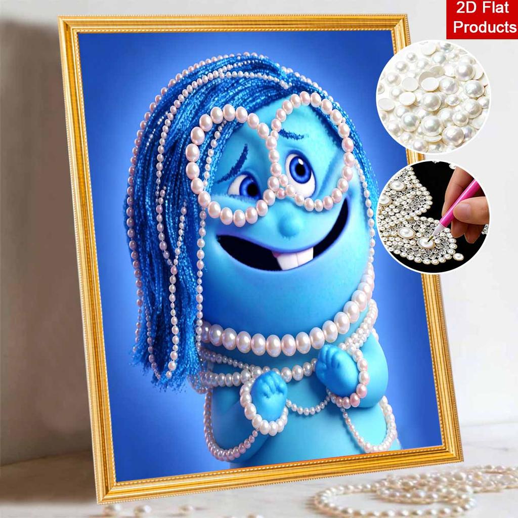 Disney Inside Out Mumu's Creations Pearl Art Kit 5D DIY Pearl Embroidery Mosaic and Cross Stitch Kit for Home Decor