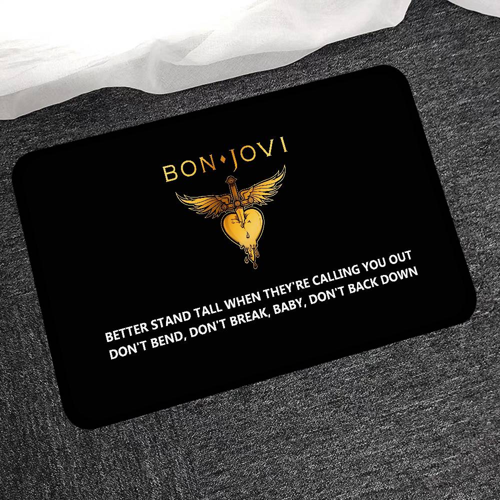 

B-BonS Logo J-Jovi Kitchen Mat Kids Room Bedroom Decoration Balcony Anti-Slip Doormat Living Room Alfombra 40x60cm