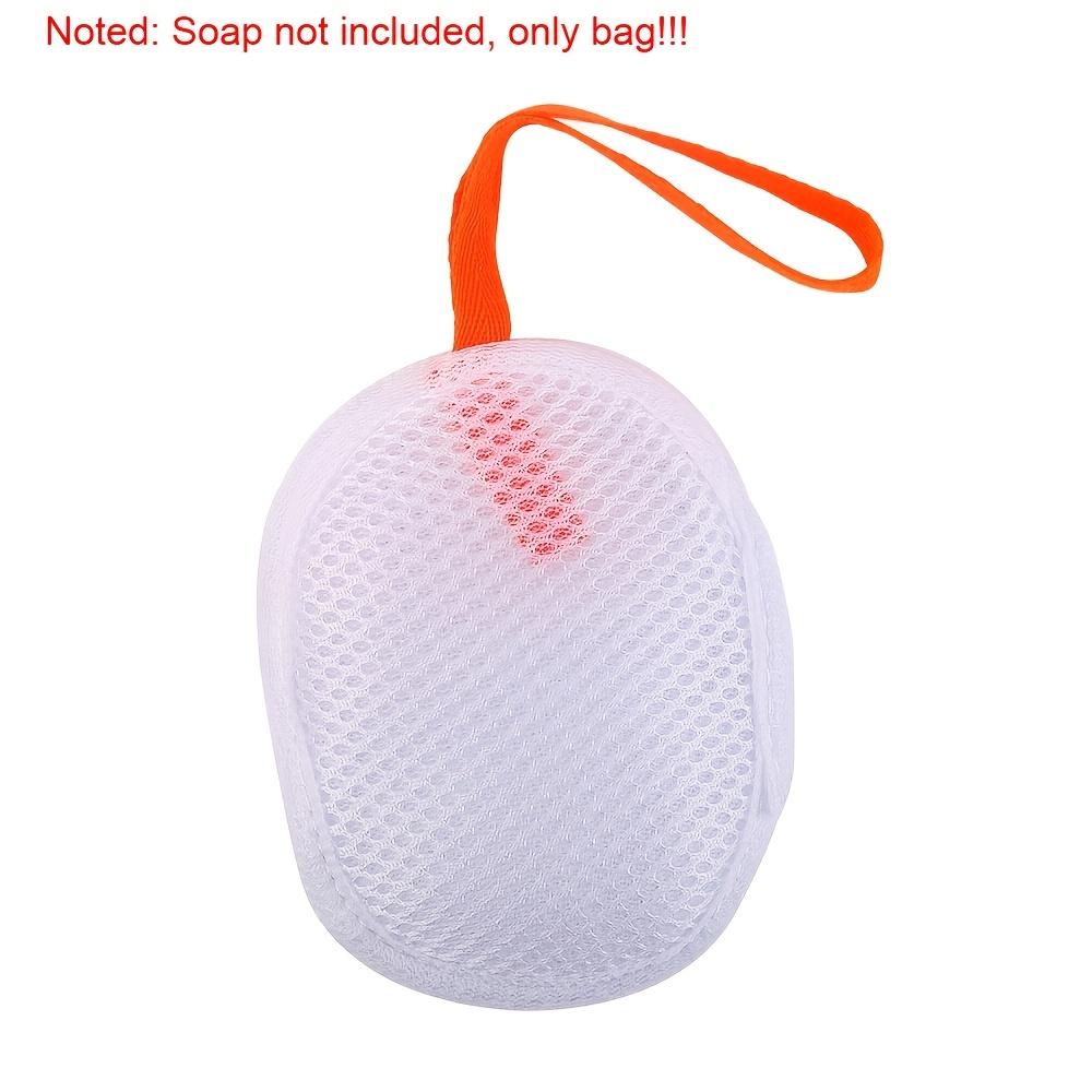1pc Soap Net Bag | Double-Sided Soap Foam Net for Bathing, Scrubbing, and Cleansing with Acetate Material