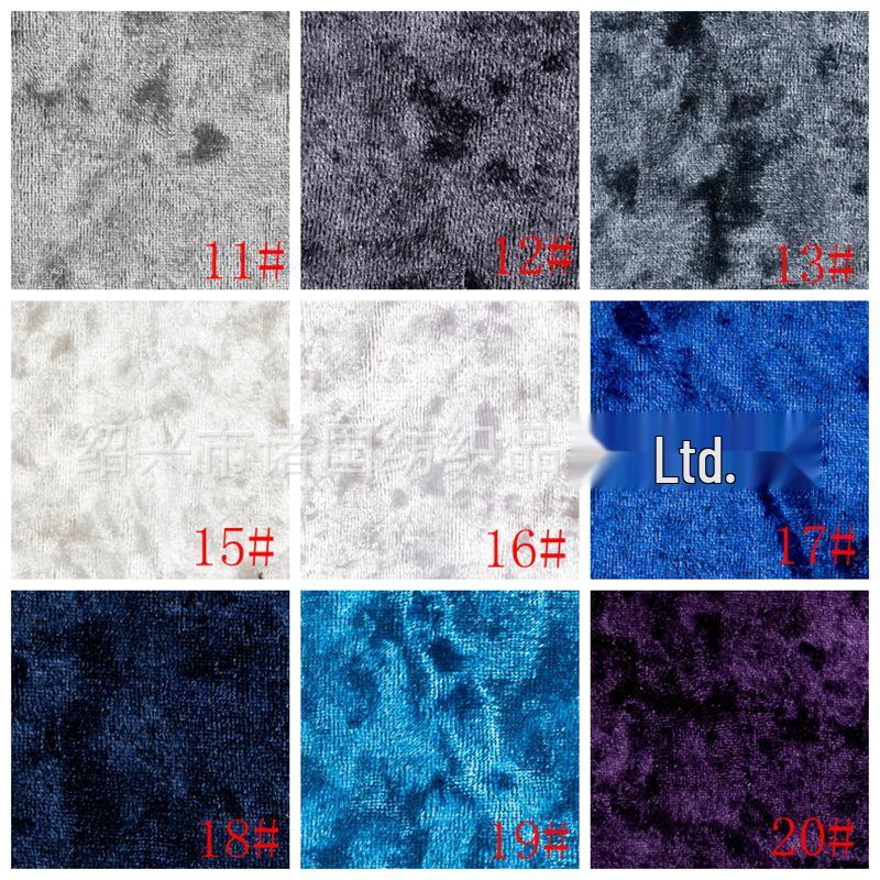 Fashion Ice Flower Velvet Weft Knit Gold Diamond Velvet – 30+ Color Options for Candy Bag Fabric