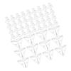 1 Set 1 Set Clear Plastic Corner Brackets 3-Hole Triangle Support Frame For Shelves Cabinets Furniture Hardware Braces Mounting