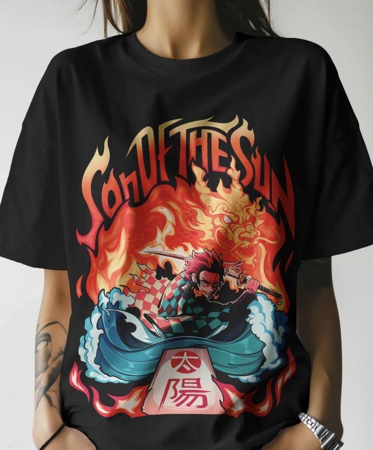 

Demon Slayer Tanjiro Kamado Son Of The Sun TShirt Manga Anime Vibrant Unisex Tee 3XL