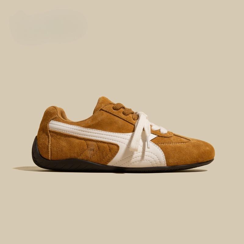 [Fanfuna] Retro American German training shoes for women's ins tide 2025 summer new flat-bottomed color matching Forrest Gump shoes for women