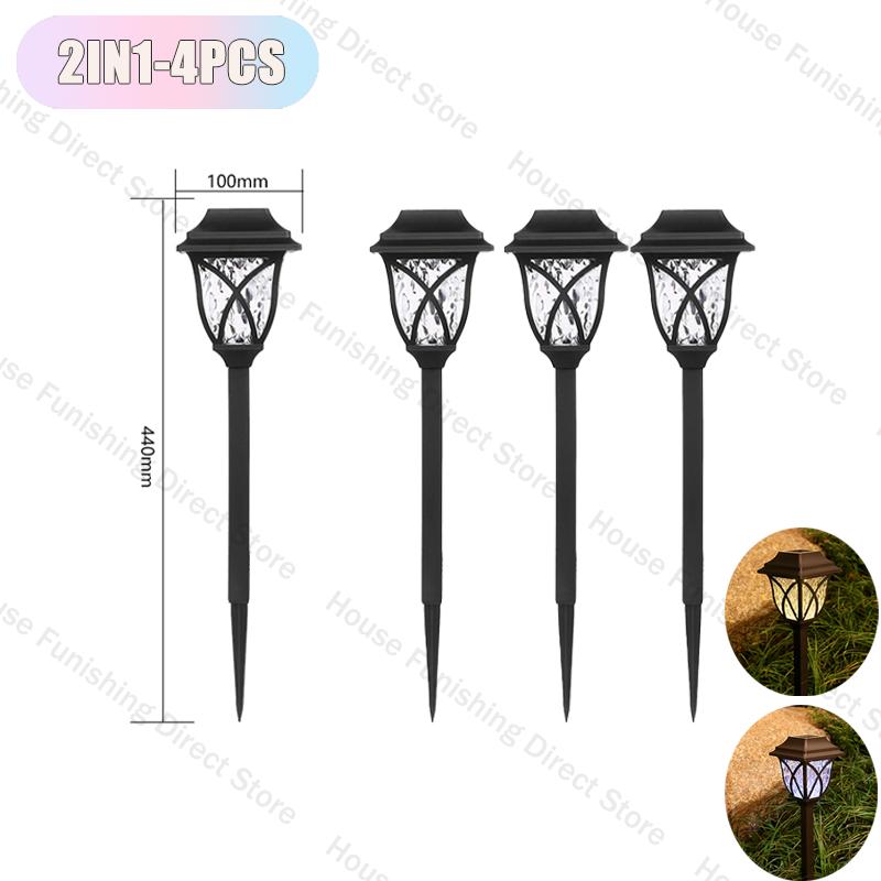 2025 Solar Yard Lights Bright Lawn Lights Outdoor Waterproof Led Solar Pathway Lights Landscape Path Lights Outdoor Decoration
