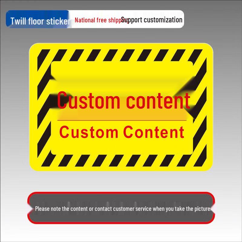 Alliates Rubber Anti-slip Warehouse Floor Sign