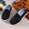 Old Beijing Cloth Shoes Men's Soft and Breathable Beef Tendon Sole One Pedal Street Stall Shoes Injection Molding Work Yellow Sole Single Shoes
