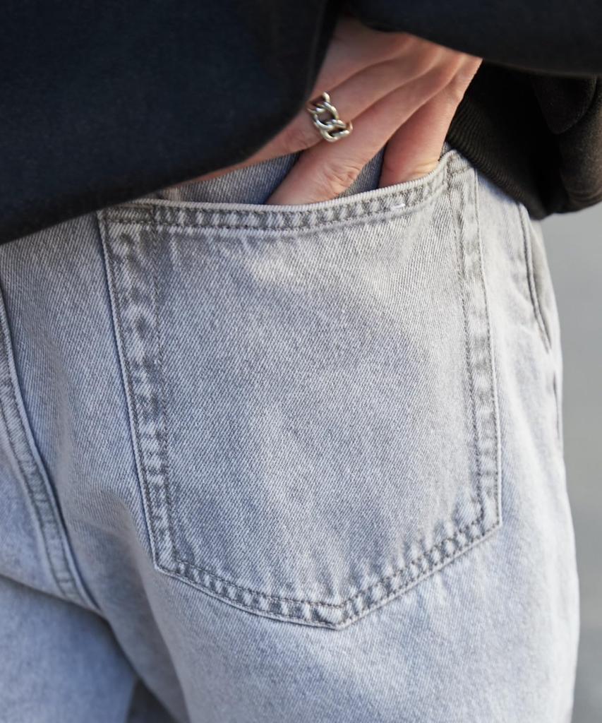 WEGO Baggy Denim Pantalon en denim baggy taille, Pantalon à jambes larges, Jeans, Pantalon, Bas, Pantalon, Vêtements, Printemps/Été, Streetwear, Décontracté, Vintage,