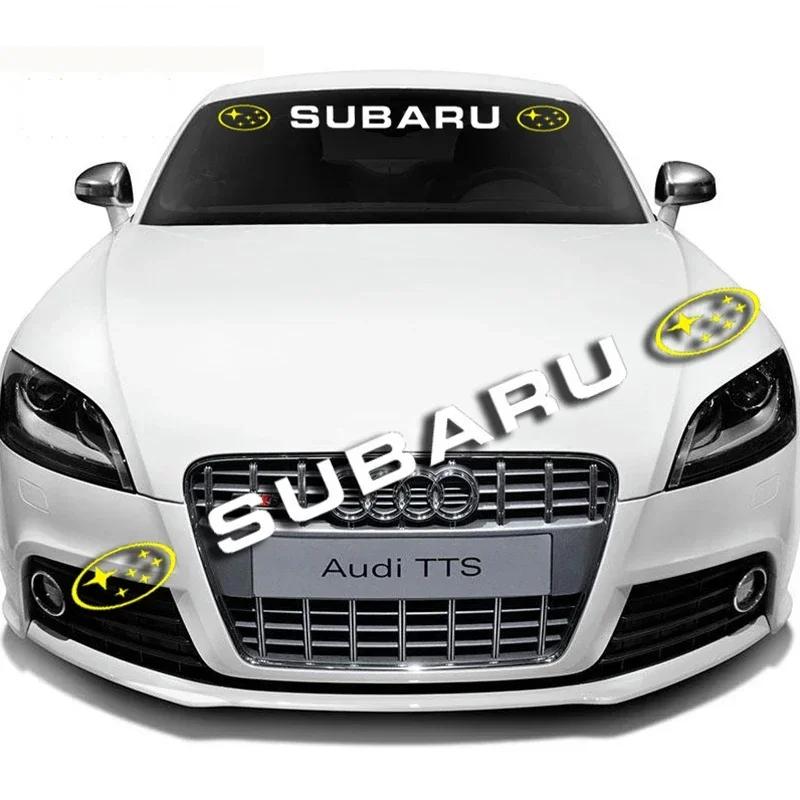 Car Front Windshield Reflective Stickers Window Decal Decoration for Subaru WRX STI Forester Impreza Legacy Outback BRZ XV 2025 X4