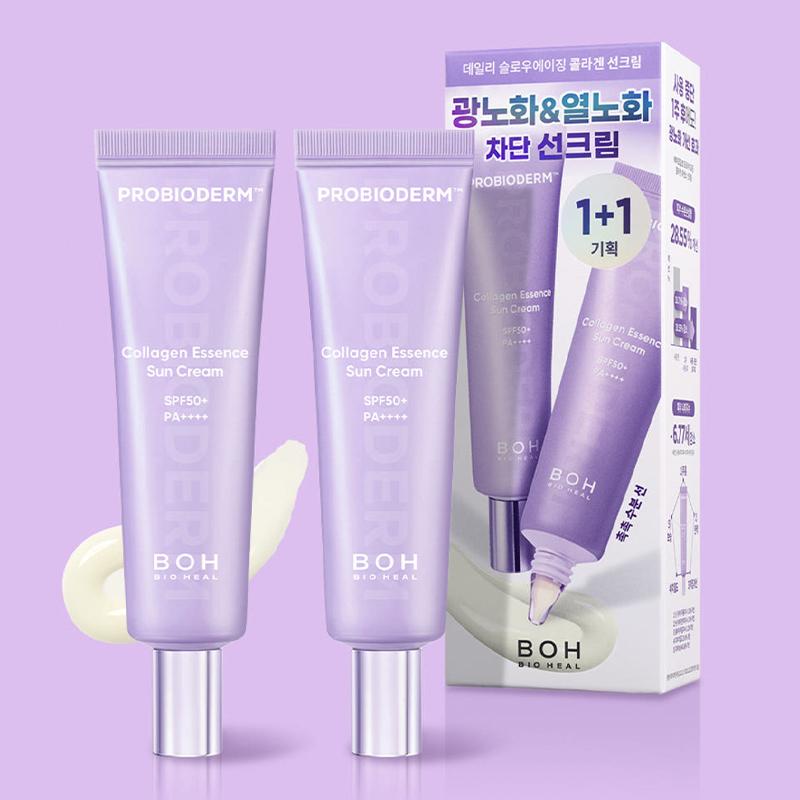 

BIOHEAL BOH Probioderm Солнцезащитный крем-эссенция с коллагеном SPF50+ PA++++ 50 мл + 50 мл (Двойной комплект)