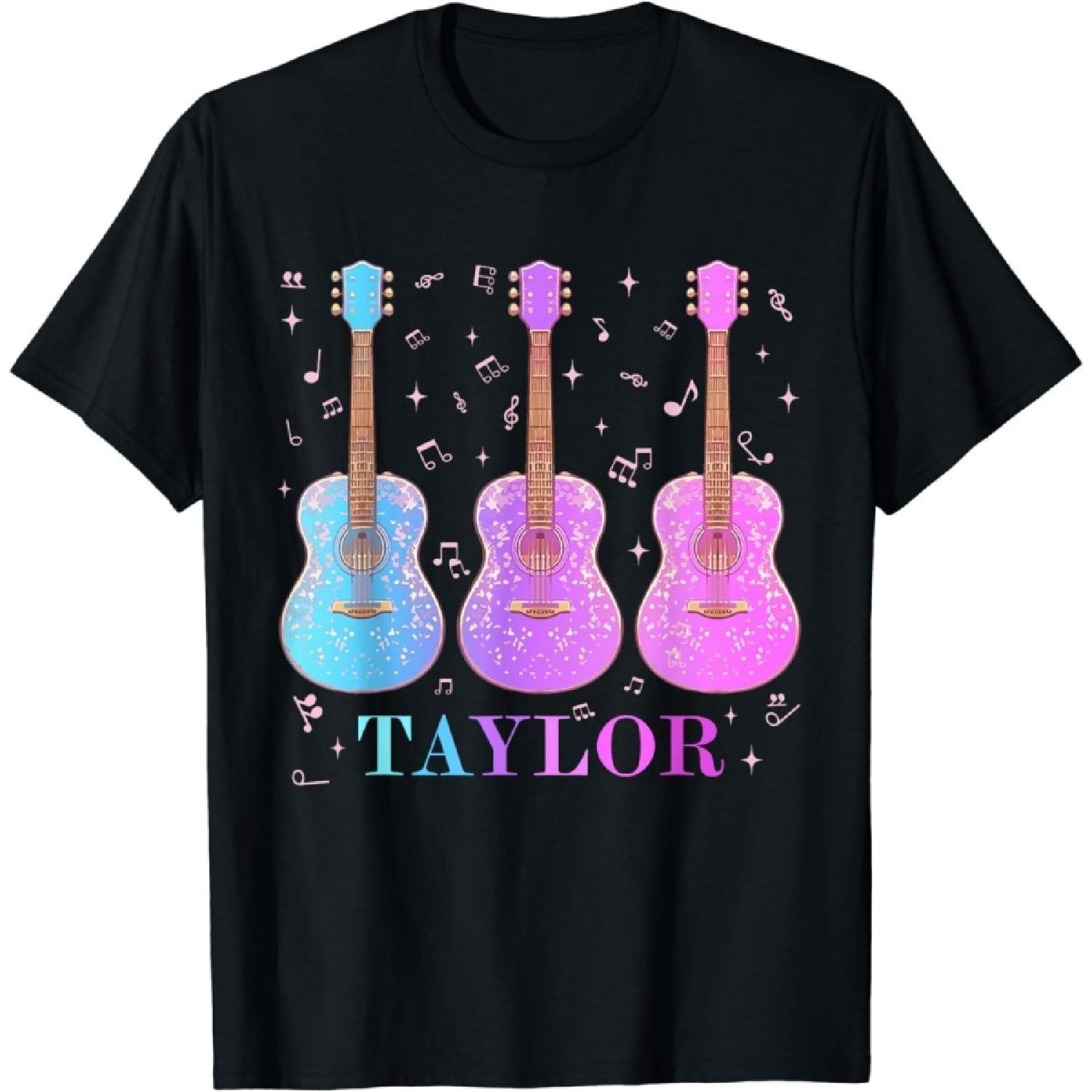 YYUUYUU Taylor First Name I Love Taylor Girl Groovy 80 s Vintage T-Shirt(1) S