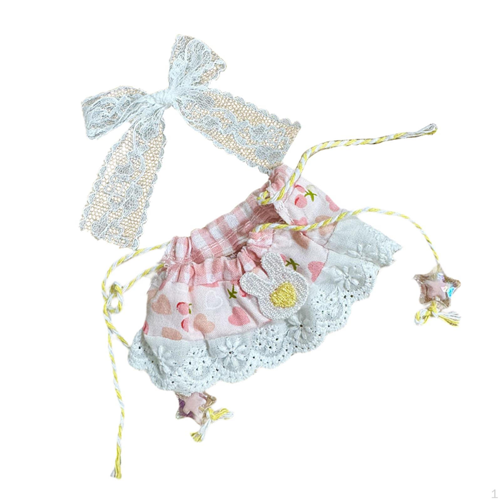 

15cm-17cm Plush Doll Clothes,Stuffed Animals Accessories,Cherry Dress Costumes,Dress up Stylish