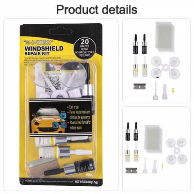 Windschutzscheiben-Rissreparaturset Glasriss Tragbares Auto-Set Glasreparaturwerkzeug