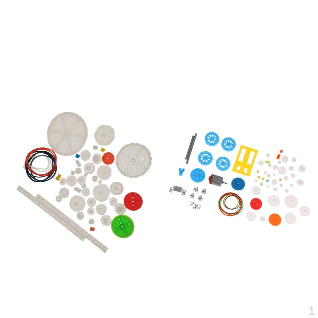 

43&50 Kinds Plastic Gear Package Kit DIY Assortment Accessories Motor Car Various Gears