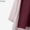 ZANZEA Women Long Sleeve Blouse and Long Skirts Muslim Two Piece Suit Sets
