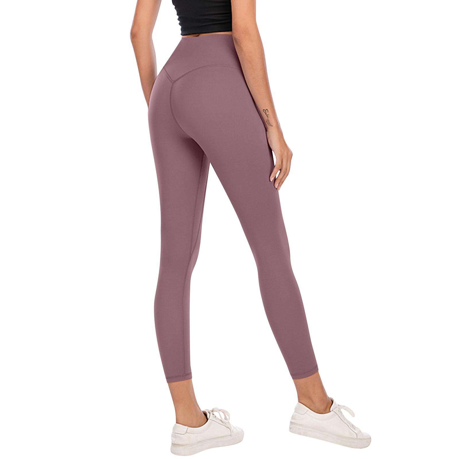 

Одежда для йоги Персиковый Спортивный Костюм Подтяжка Бедер Фитнес Штаны Без Смущающих Линий Телесного Цвета Обтягивающие Штаны Для Йоги С Высокой Талией L кофейный