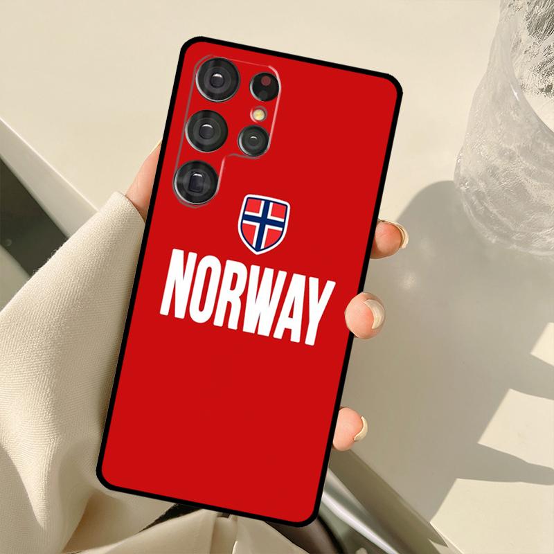 Norway Flag Case For Samsung Galaxy S22 Ultra S21 S20 S24 S25 Ultra S9 S10 Plus S23 FE S24 FE Back Cover