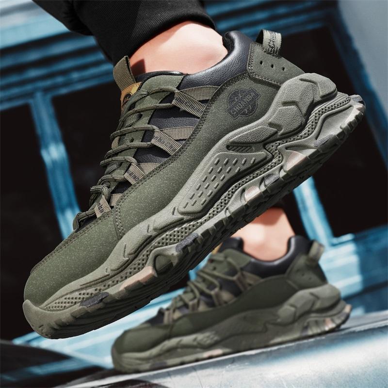 2026 New Thick Soled Comfortable Breathable Outdoor Sports Hiking Retro Labor Protection Casual Sports Men's Shoes