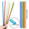 Reikoeppy 1000pcs 10.3 inch Disposable Plastic Straws, Extra Long, Assorted Bright Colors for Party Use
