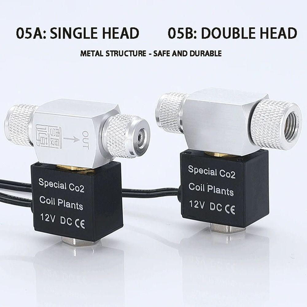 12V DC Aquarium Co2 Solenoid Valve Noiseless Magnetic Valve Accessories Aquarium Co2 Regulator