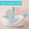 Toilet Cleaning Pumice Stone, Stains Hard Water Ring Remover Bathroom Cleaning Brushes Toilet Pumice Stone with Handle for Toilets, Bathtubs, Pool