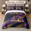 Custom Bedding Set Melbourne Storm Pattern, Print Name Text 1 Duvet Cover Plus 2 Pillowcases Home Textile