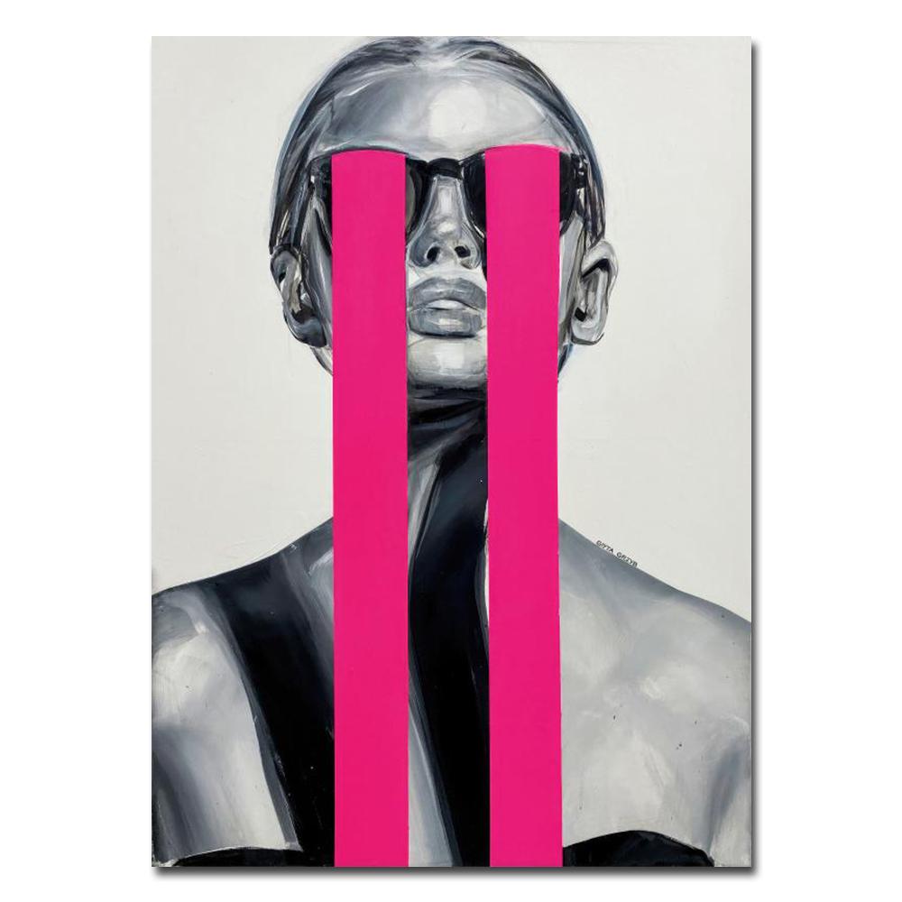 Abstract Fashion Woman Sunglasses Wall Art Poster Modern Popular Home Living Room Decoration Canvas Painting Mural Print Picture