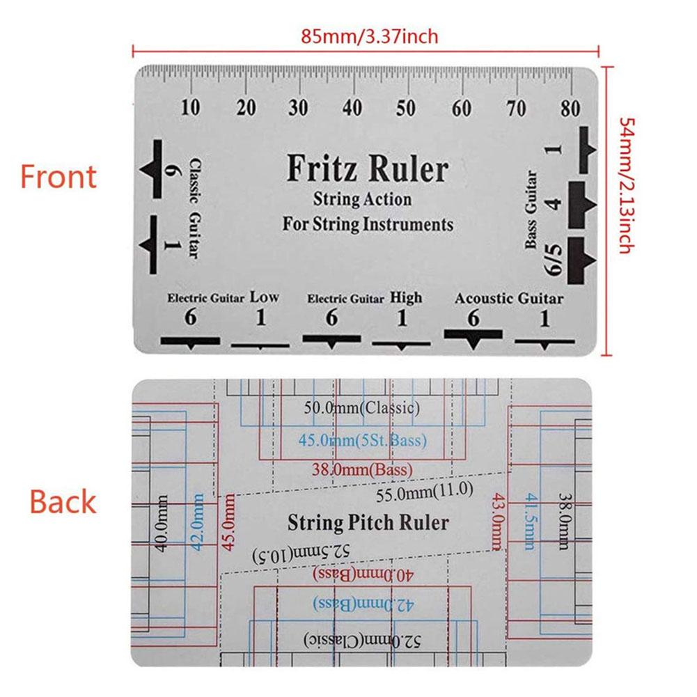 20 X 20 cm Gât crestat șir Fret Slot Depths Sliver White