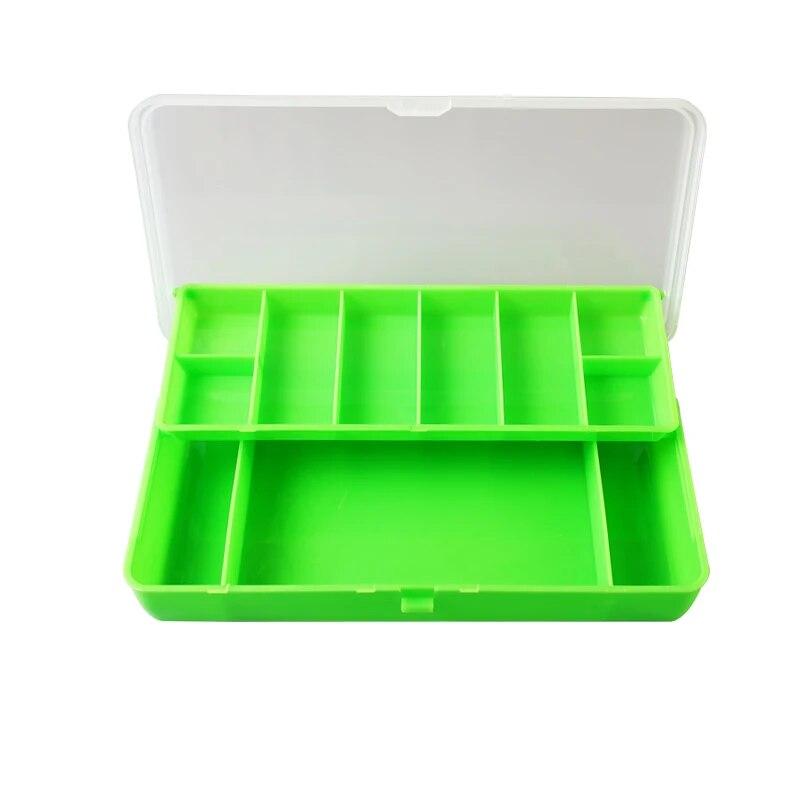 TAIYU Portable Fishing Tackle Box 11 Compartments Double-deck Storage Case Carp Fishing Accessories Lure Hook Soft Bait Tool Box