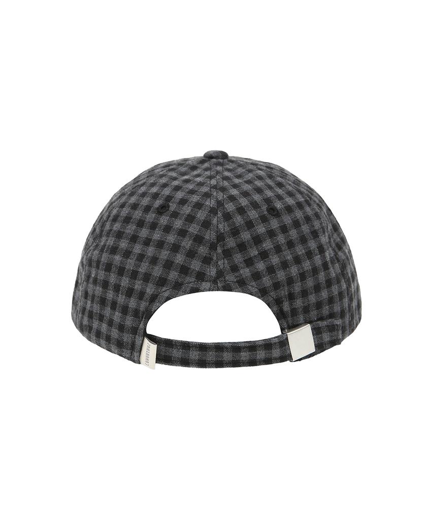 COMONINOZ [Cn]Check Tumble Label Ballcap [2 Color]