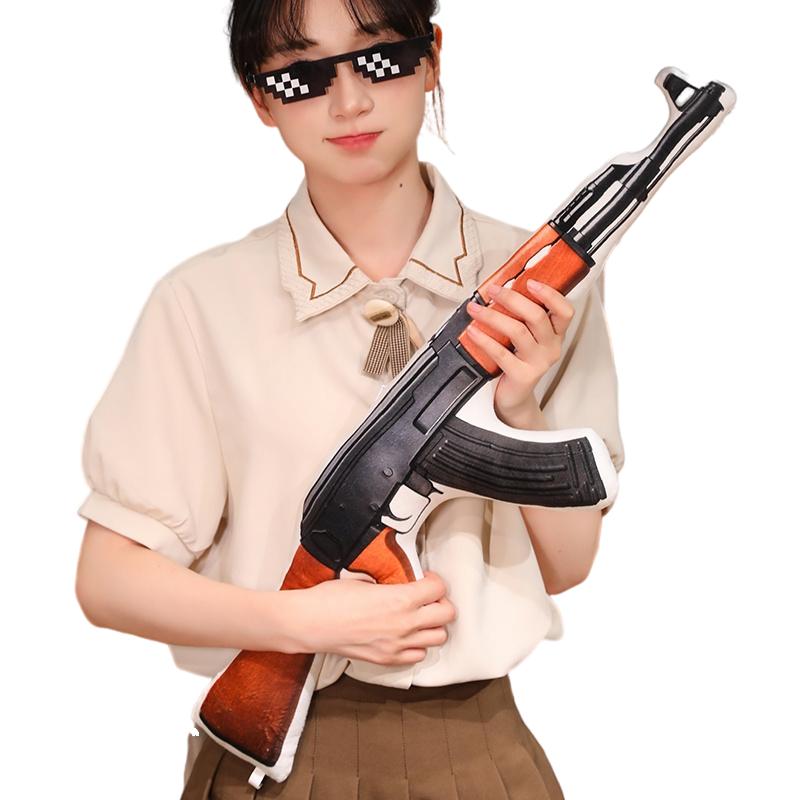 Simulationspistole Plüschkissen Bilder Drucken Revolver Scharfschützengewehr Schießkissen Dekoration Männer Geschenk
