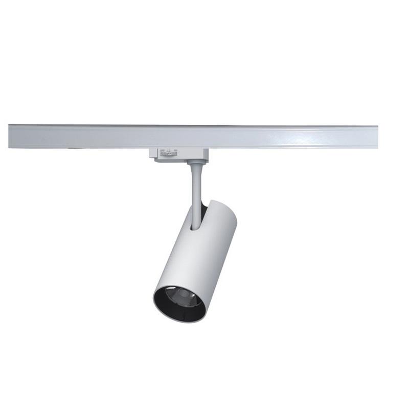 Aluminum White Body High CRI LED Rail Light COB Adjustable Spotlight for Jewelry Shop Art Museum Wall Painting Lighting