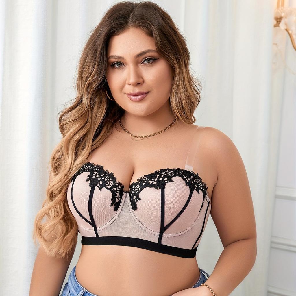 European and American Lace Underwear Thickened Mold Cup Upper Collection Side Breast Braset Adjustment Type Sexy Large Size Bra