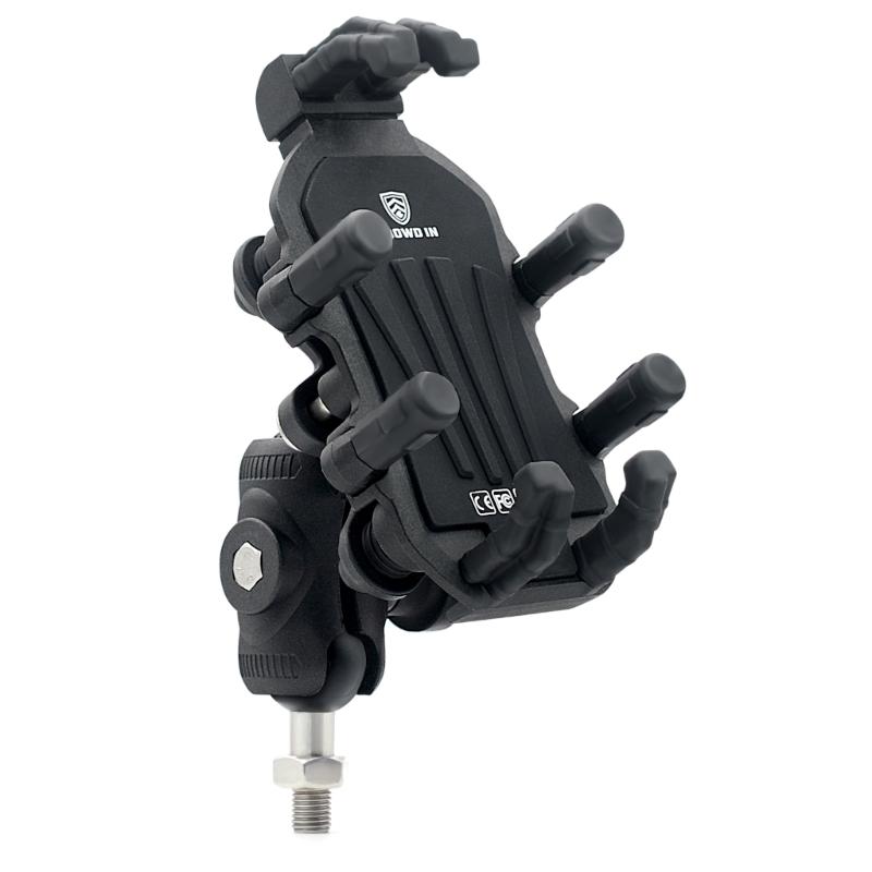 Motorcycle Phone Holder with Vibration Dampener & Secure Lock, Anti-Theft Motorcycle Phone Mount Handlebar Phone Holder