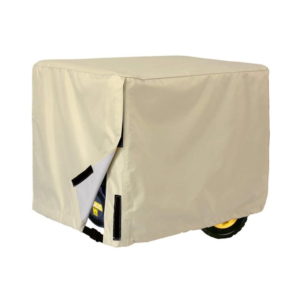 Generator Cover Outdoor Waterproof Heavy Duty 420D Polyester Fabric with Sealed Seams and Elastic Hem for Dustproof Protection