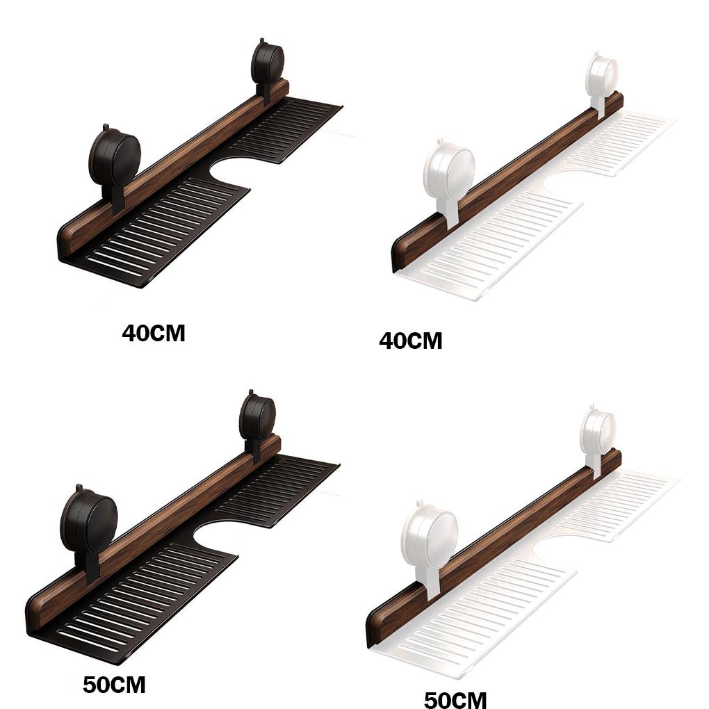 Tap Organiser For Bathroom Wall Mounted Walnut Shelf For Bedroom And Toilet Organization Caravans