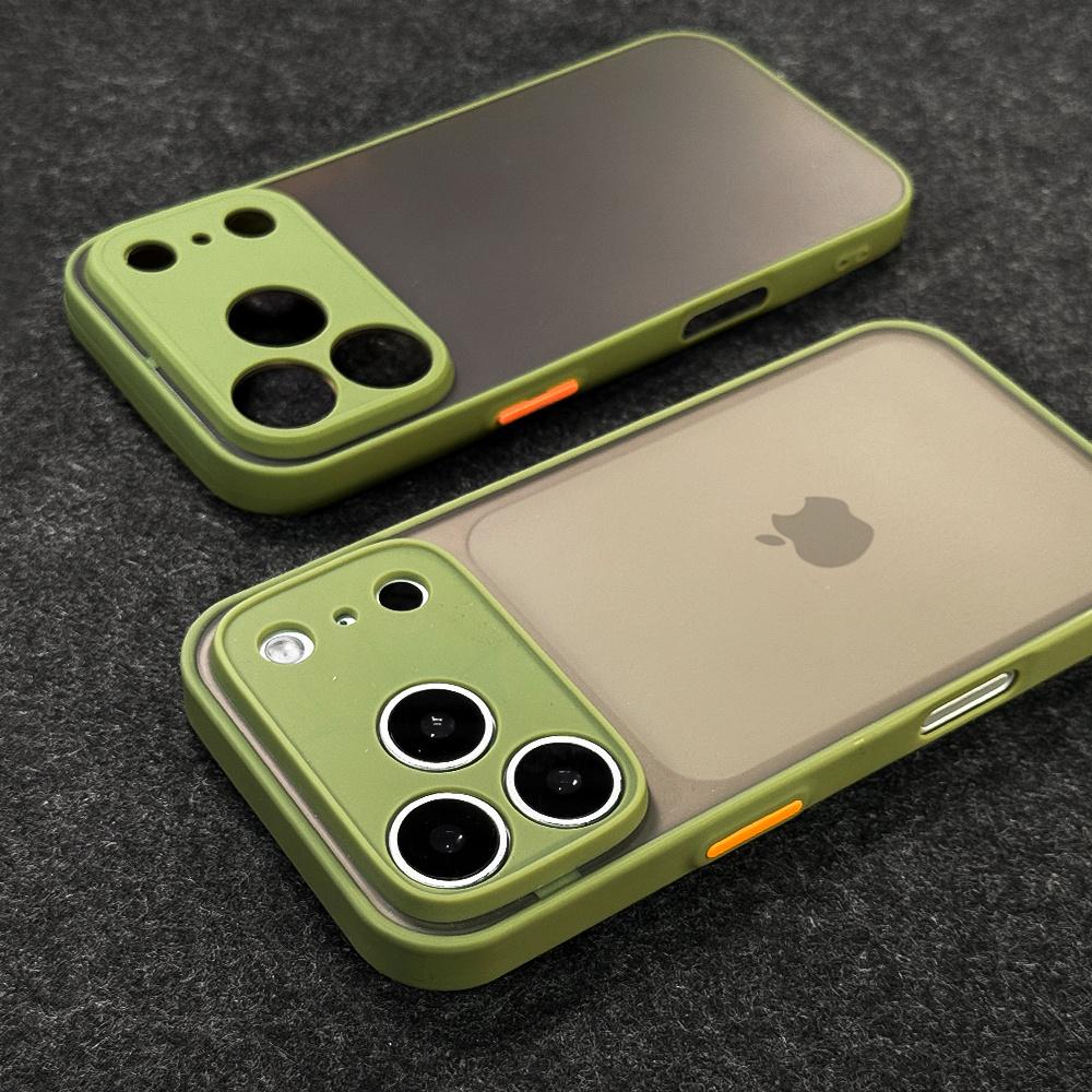 New transparent matte case for For Iphone 17 Air 16 1 14 Plus 13 12 11 Pro Max shock resistant soft edge hard shell back cover