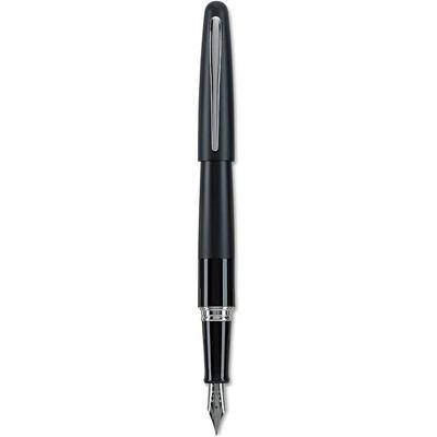 Pilot Metropolitan Collection Fountain Pen Black Barrel Classic Design Medium Nib Black Ink 91107
