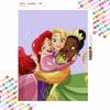 Disney Diamond Painting Kit Unframed, Princesses Hugging, Classic Style Home Decor Craft, Perfect Gift Idea