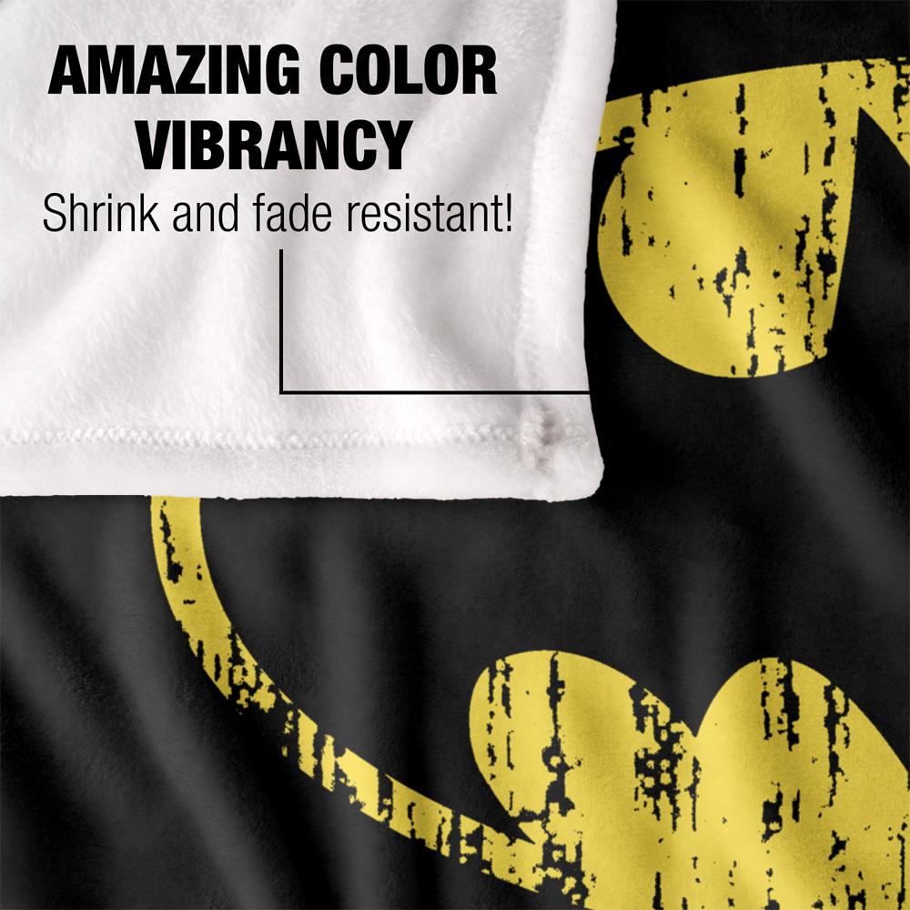 Batman Distressed Logo Blanket
