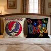 Band Grateful Dead Cushion Cover 1Pcs Decorative Covers Soft Cushion Case For Sofa Couch Decor 40X40 45X45 Pillowcases