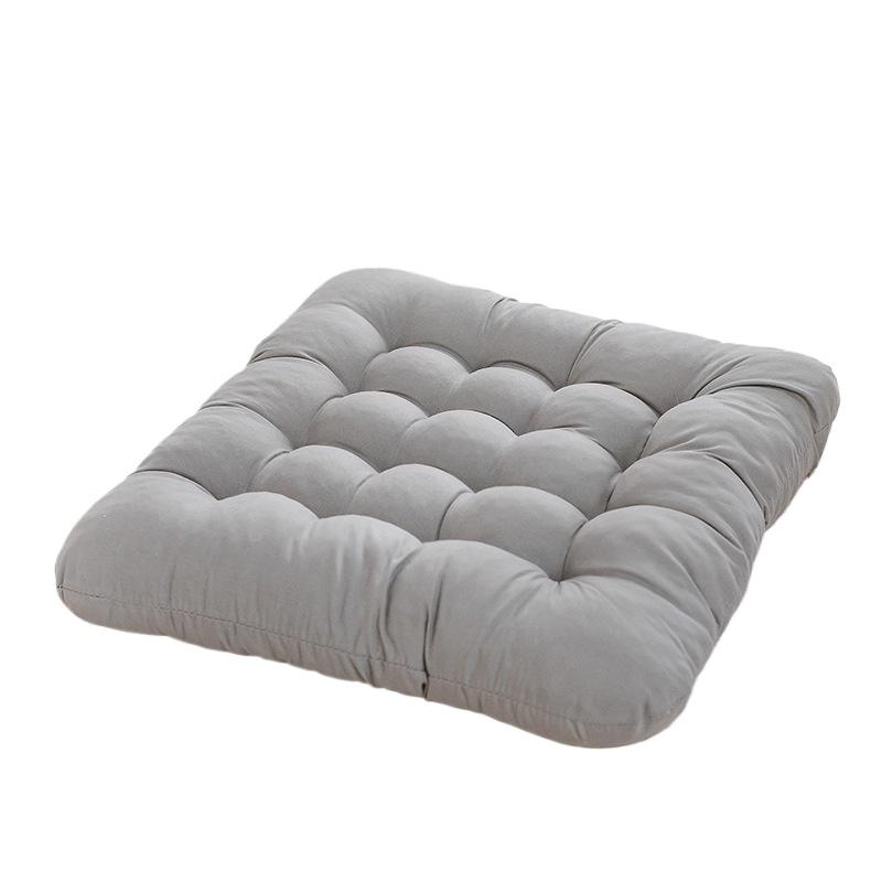 Cushion Thickened Solid Color Grinding Wool Chair Cushion Office Computer Chair Cushion Winter Student Fart Cushion