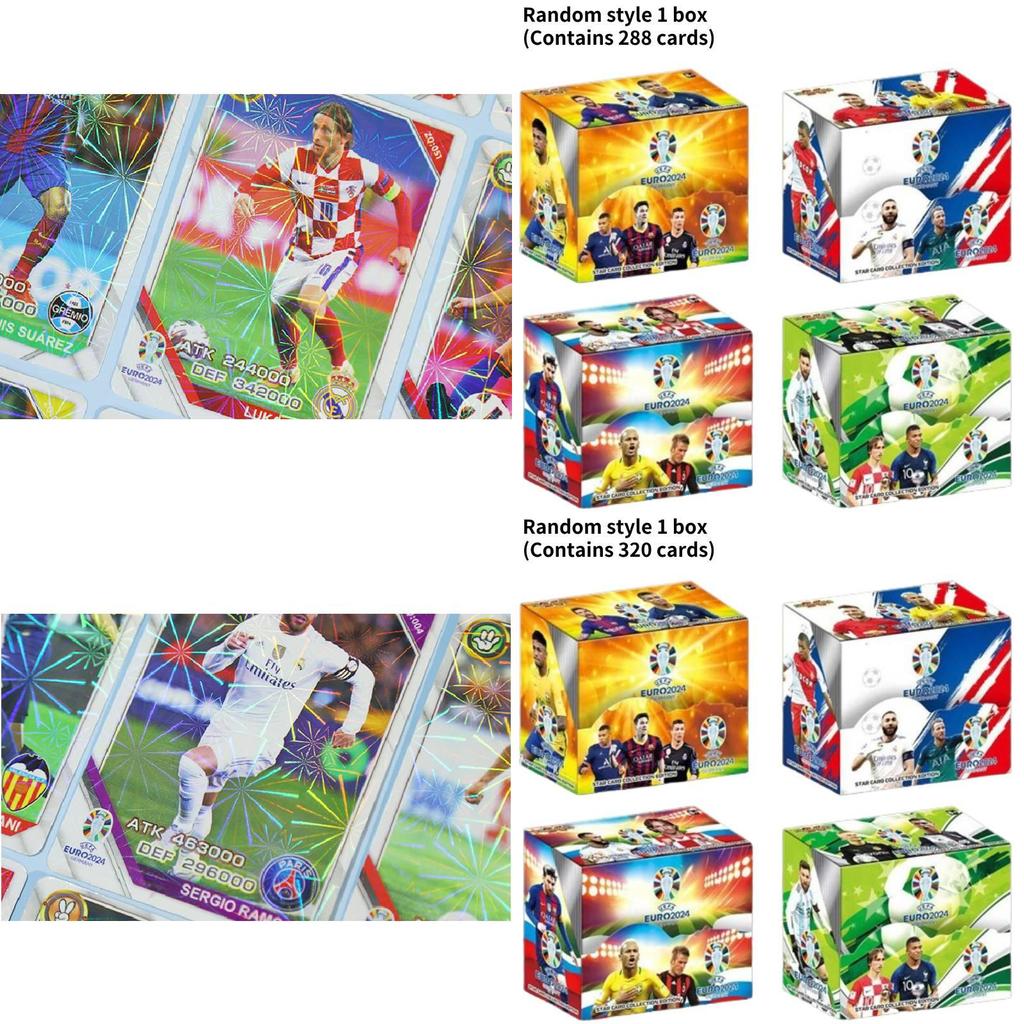 Premium Football Star Cards European Cup Cristiano Ronaldo Neymar Messi Collectible