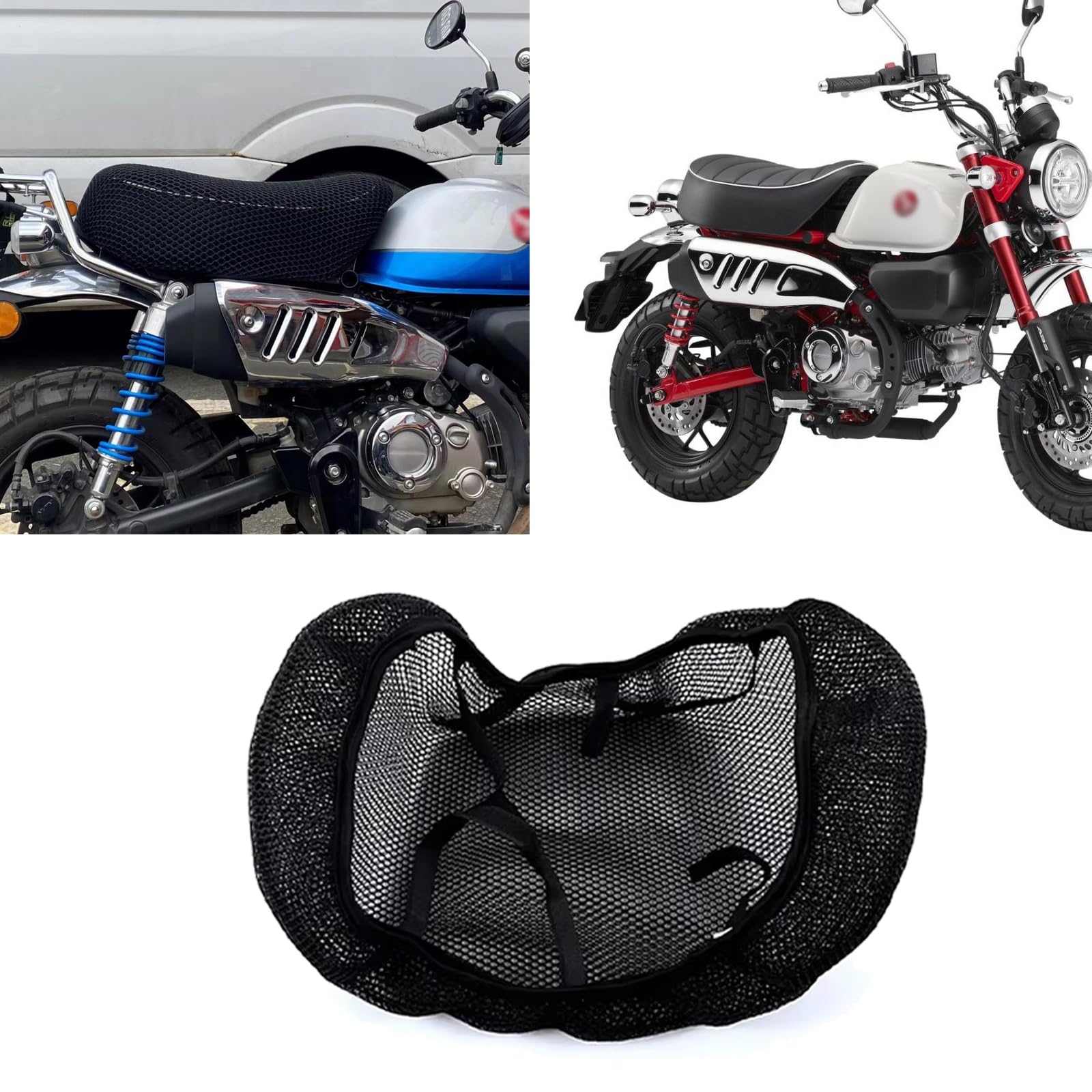 

FOR monkey 125 Monkey 125 Motorcycle Modified Seat Monkey Seat Cushion Protective Cover Seat чёрный
