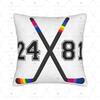 Funny Hockey Player Meme Pillowcase  Polyester Sports Fan Cushion Cover for Sofa Bed Man Cave Decor